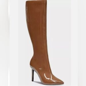 Cognac Patent Women's Boots